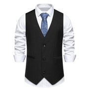 Alexander | Elegante und Klassische Herren Formalweste – Schwarz