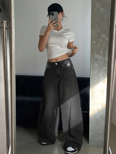 Baggy Jeans Damen | Weit Geschnitten Mit Hoher Taille