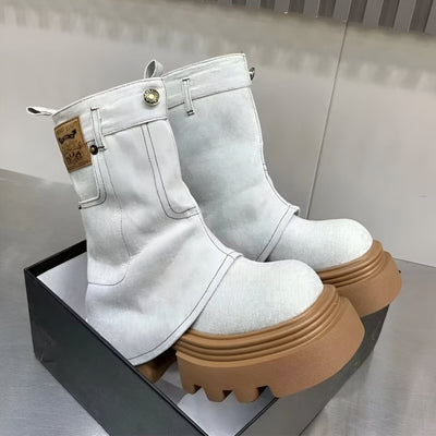 Elida | Stylische Cowboy-inspirierte Chelsea Boots mit mittlerer Schafthöhe