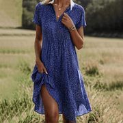 Arwenna - Luftiges Sommerkleid – Dunkelblau