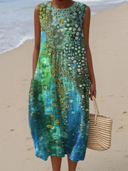 Zara™ Reef Midi-Kleid – Mehrfarbig