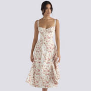 Marley - Lockeres Blumenkleid – Lila
