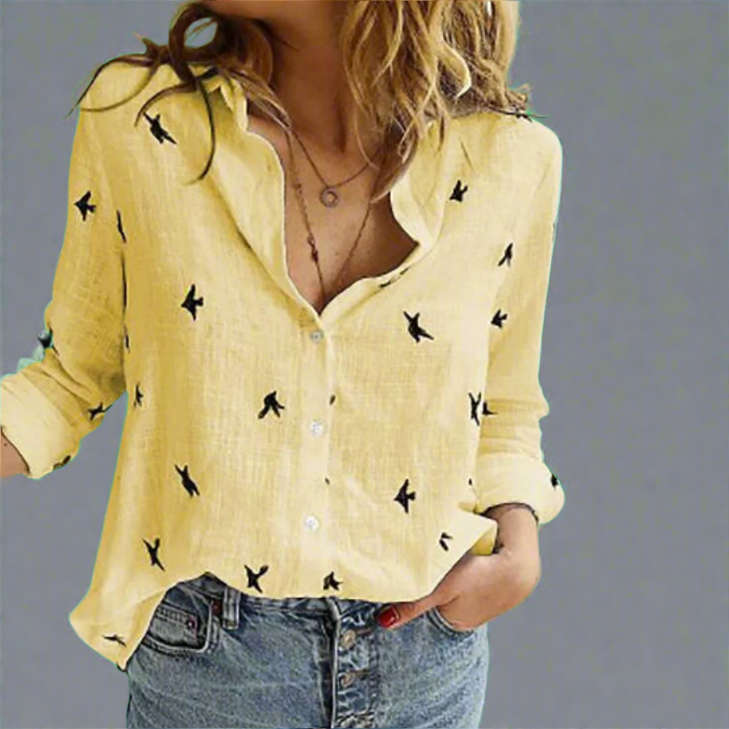 Solveig | Premium Baumwollbluse mit elegantem Schnitt