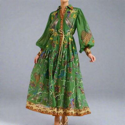 Veleda | Premium Maxikleid mit elegantem V-Ausschnitt