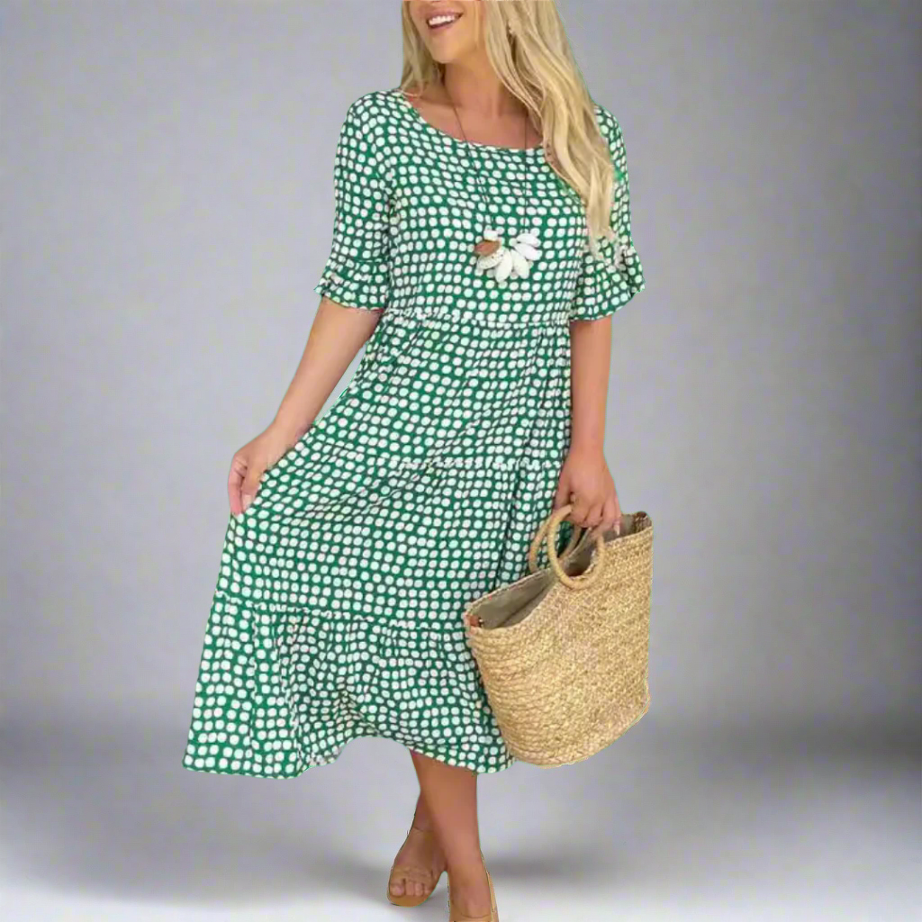 Friederike | Elegantes Maxikleid für eine traumhafte Figur