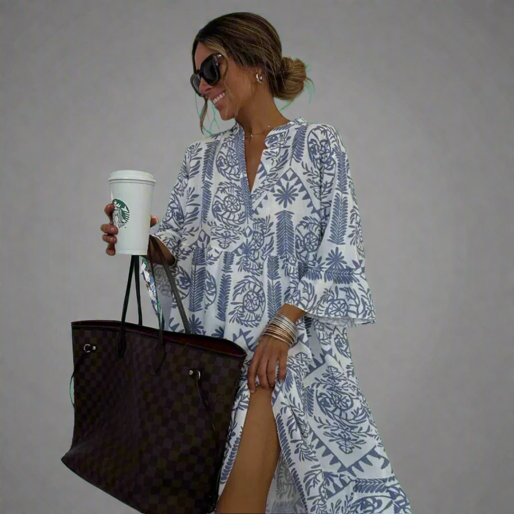 Brelindis | Modisches Druckkleid für jede Gelegenheit