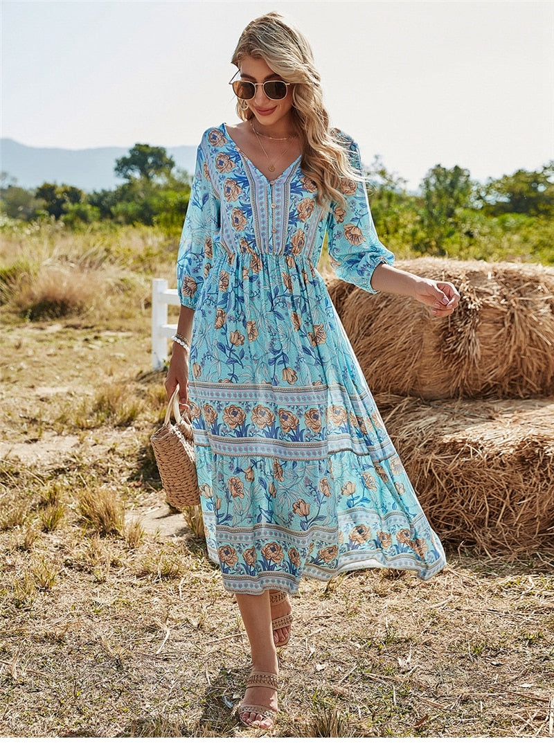 Donata - Lässiges Boho‑Kleid