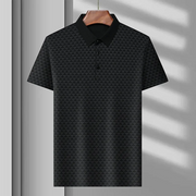 Henrik | Diamond Polo Shirt für moderne Herrenmode – Schwarz