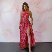 Veronica | Elegantes Maxikleid mit Blumenprint – floral
