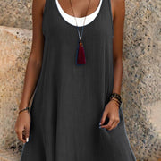 Beatrixa - Leichtes Midikleid – Schwarz
