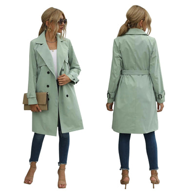 Knielanger Trenchcoat für Damen | Lässig