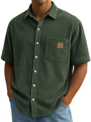 Anwick - Weiches Rippenshirt – Armeegrün