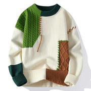 Bennet - Strukturierter Rollkragenpullover – Grün