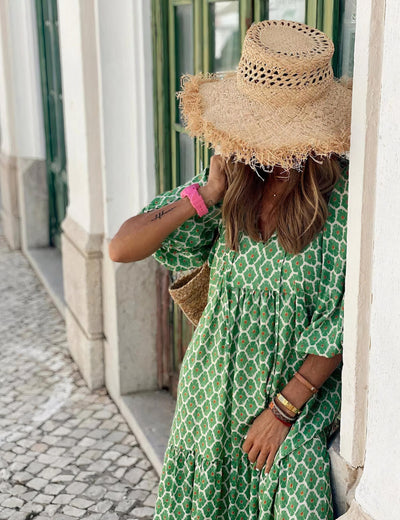 Bohemian Langes Midikleid für Damen