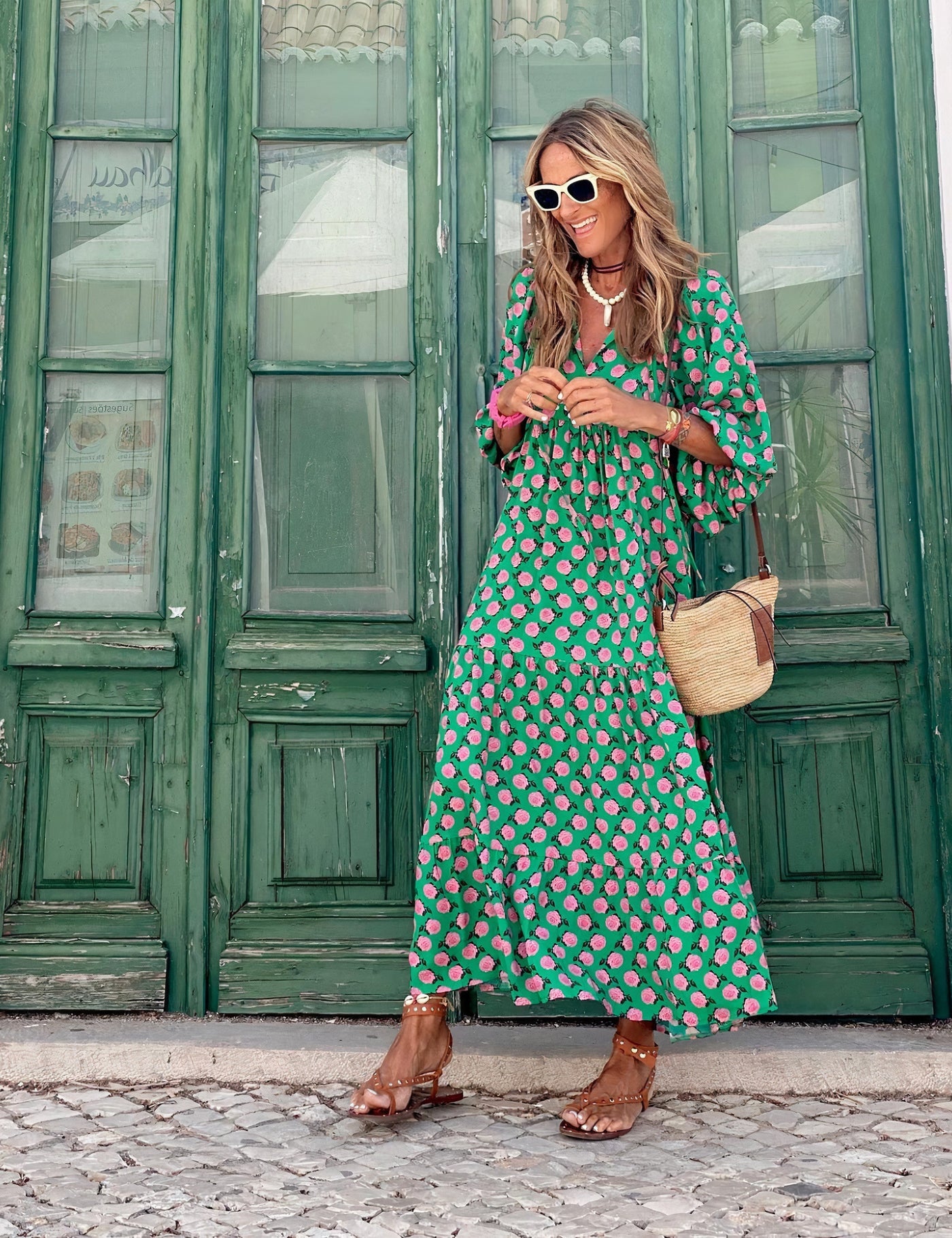 Bohemian Langes Midikleid für Damen