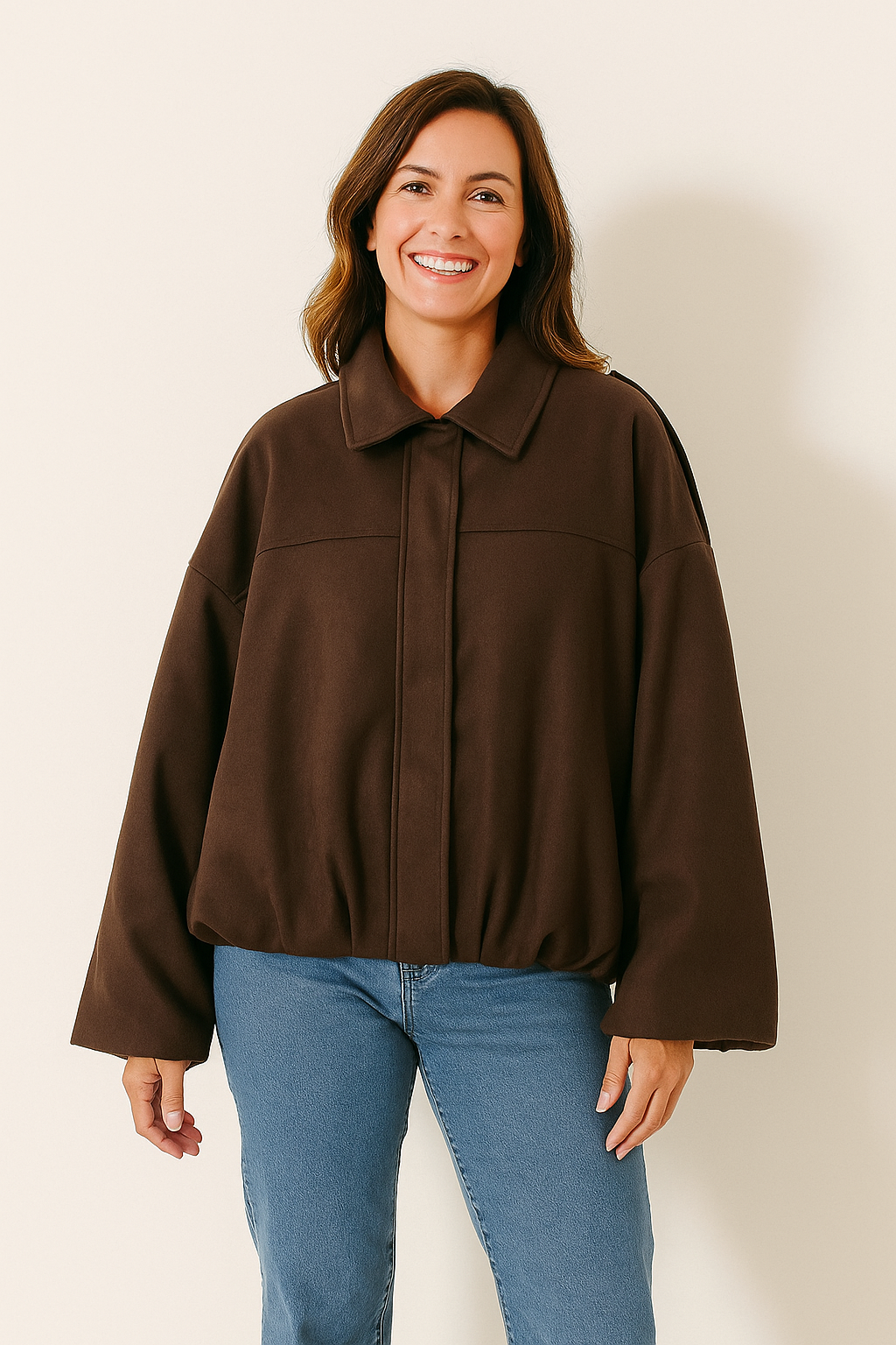 Agnes Kurzjacke Oversized Ballonärmel