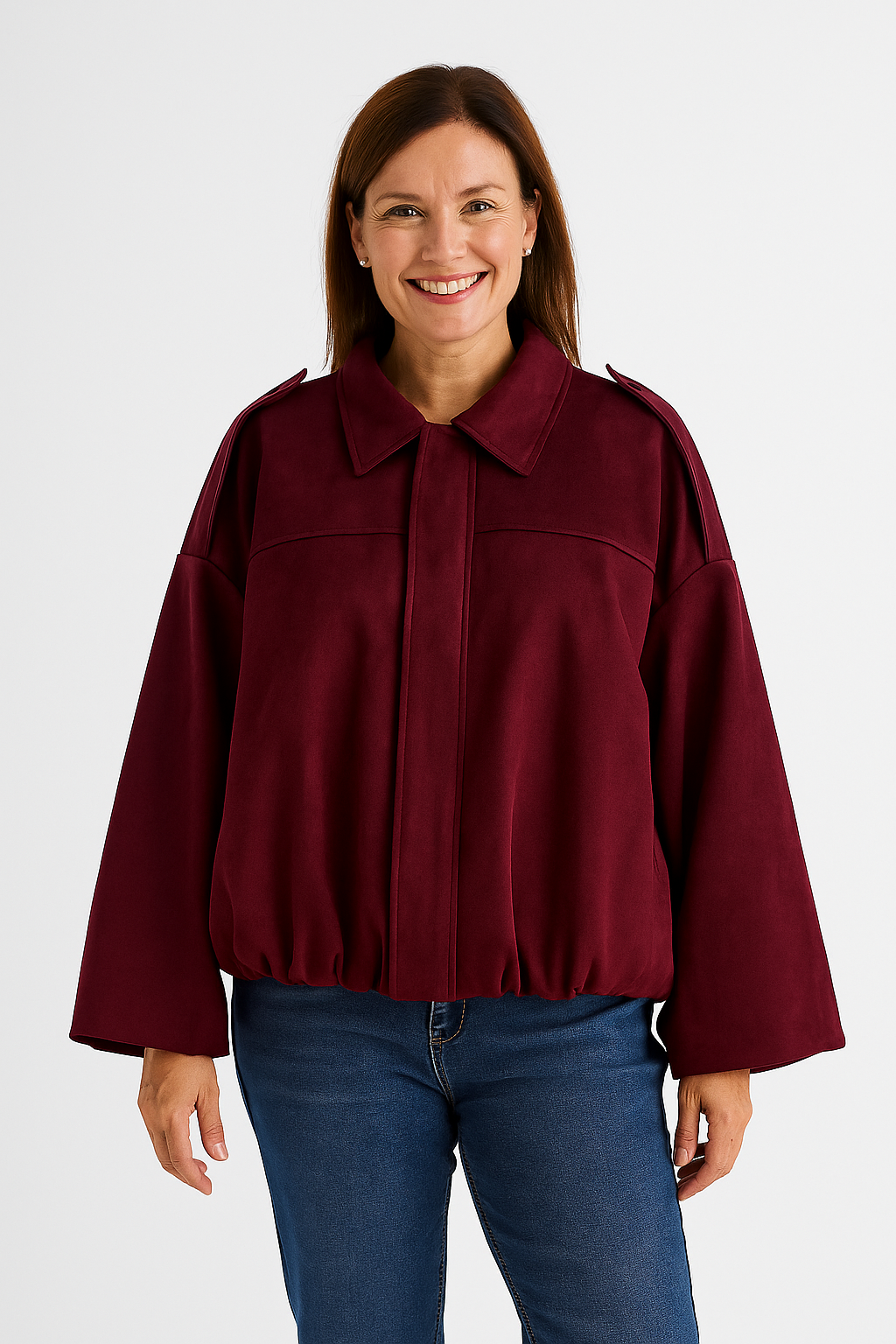 Agnes Kurzjacke Oversized Ballonärmel