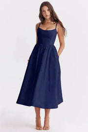 Lea | Festliches Damenkleid elegant und stilvoll – Marineblau