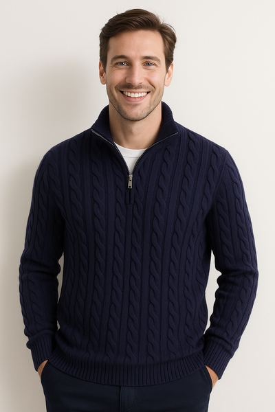 Anton Kabelstrickpullover