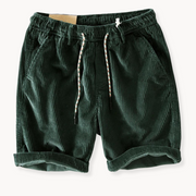 Elias | Herren Elastischer Bund Kordelzug Freizeit-Shorts – Grün