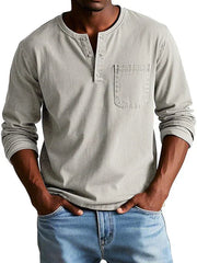Emmett - Softtouch-Henleyshirt – Beige