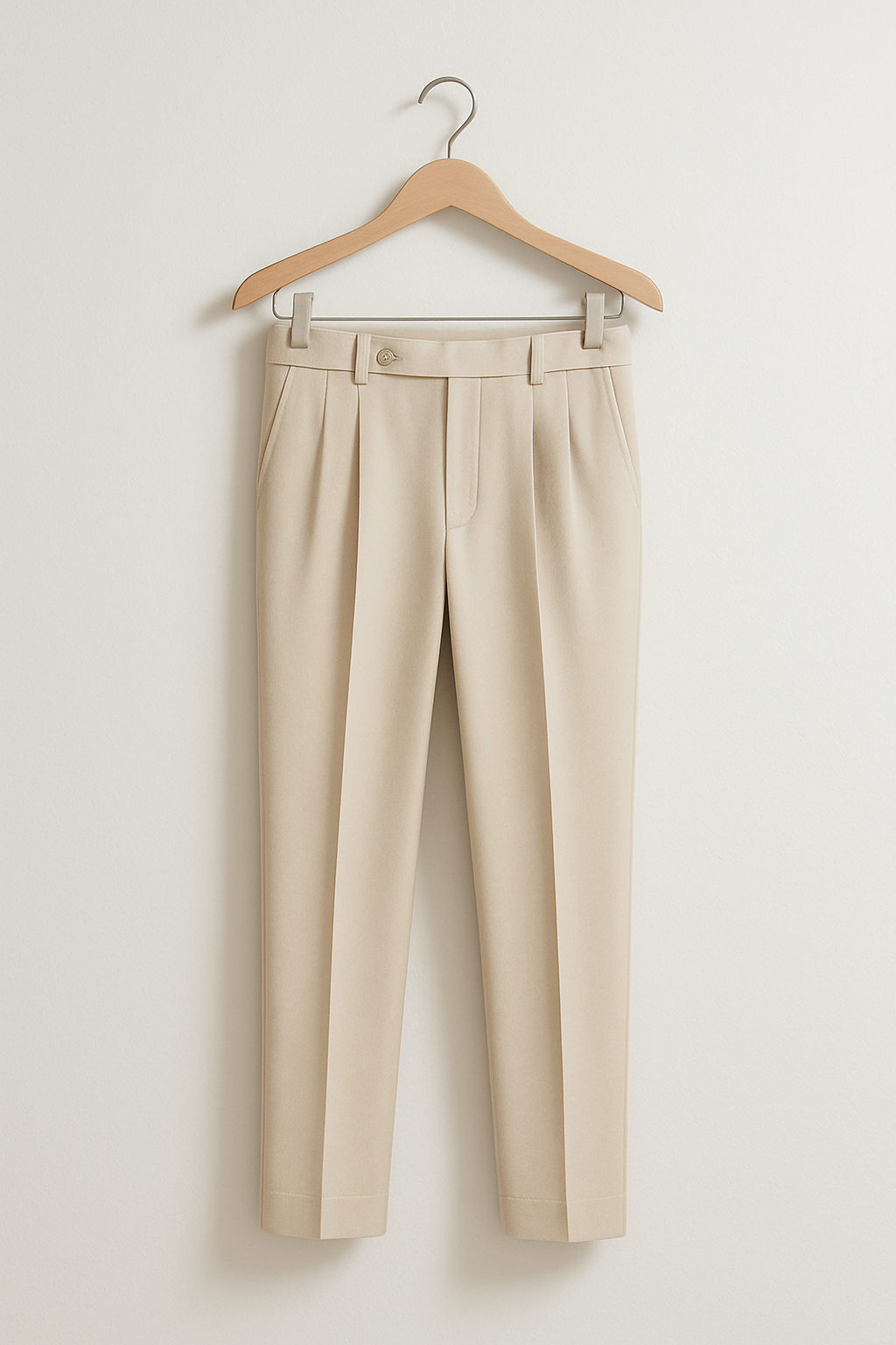 Bastiaen Faltenhose mit hohem Bund