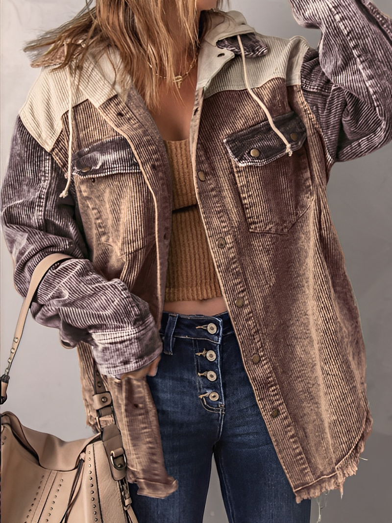 Bianka - Stylische 3-farbige Jacke