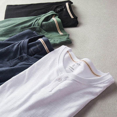 Hiro Langarmhemd aus Baumwolle