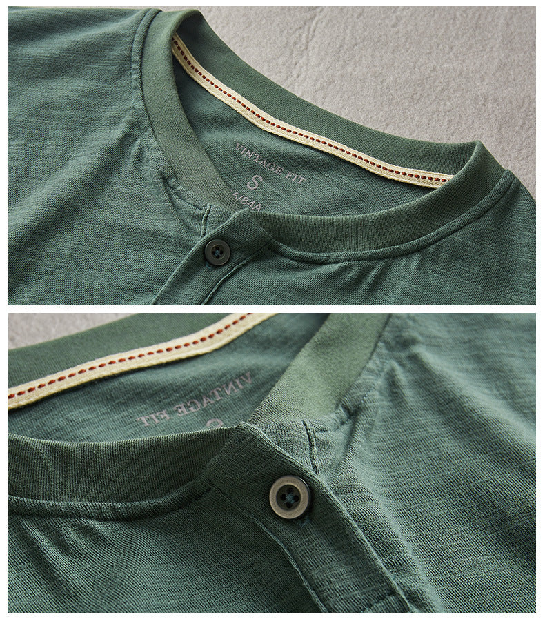 Hiro Langarmhemd aus Baumwolle