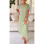 Livia | Elegantes Maxikleid Damen Elegant – Hellgrün
