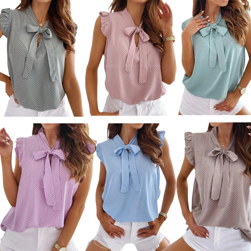 Norma - Elegante Schmetterlings Bluse Damen Sommer