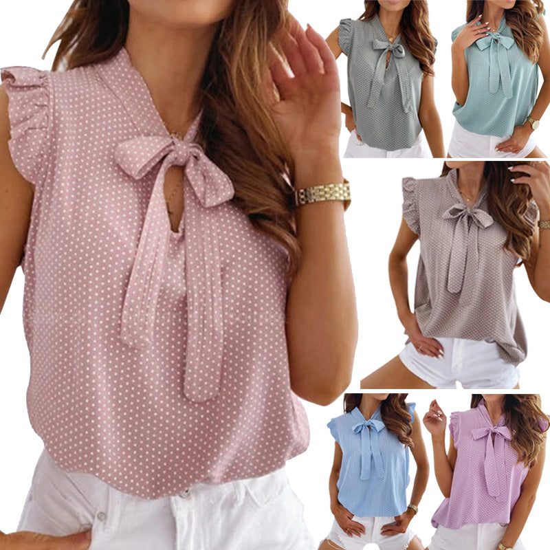 Norma - Elegante Schmetterlings Bluse Damen Sommer