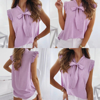 Norma - Elegante Schmetterlings Bluse Damen Sommer