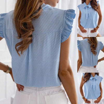 Norma - Elegante Schmetterlings Bluse Damen Sommer