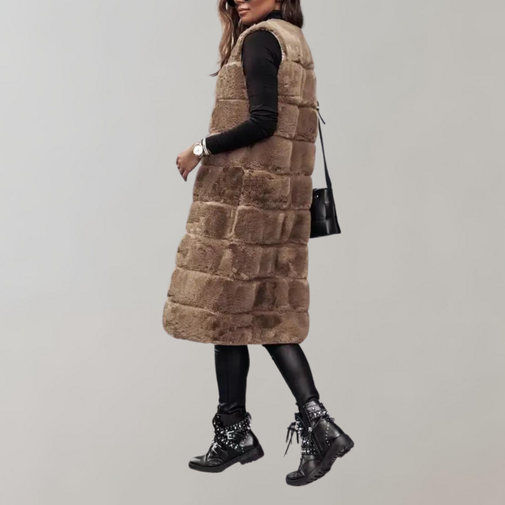 Lange Weste | Luxuriöse Eleganz | Weiche Haptik