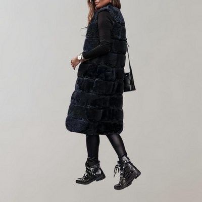 Lange Weste | Luxuriöse Eleganz | Weiche Haptik