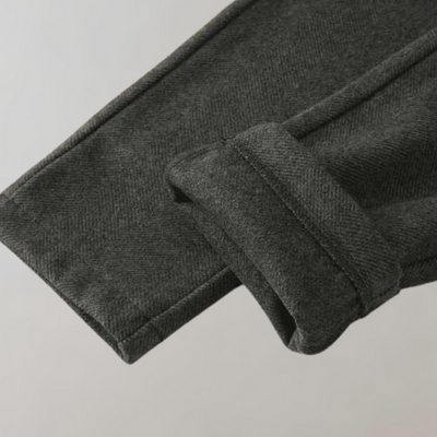 Stoffhose mit hohem Bund | Zarte Struktur | Eleganter Schnitt