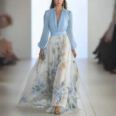 Tonette - Atemberaubendes Blumen Maxikleid