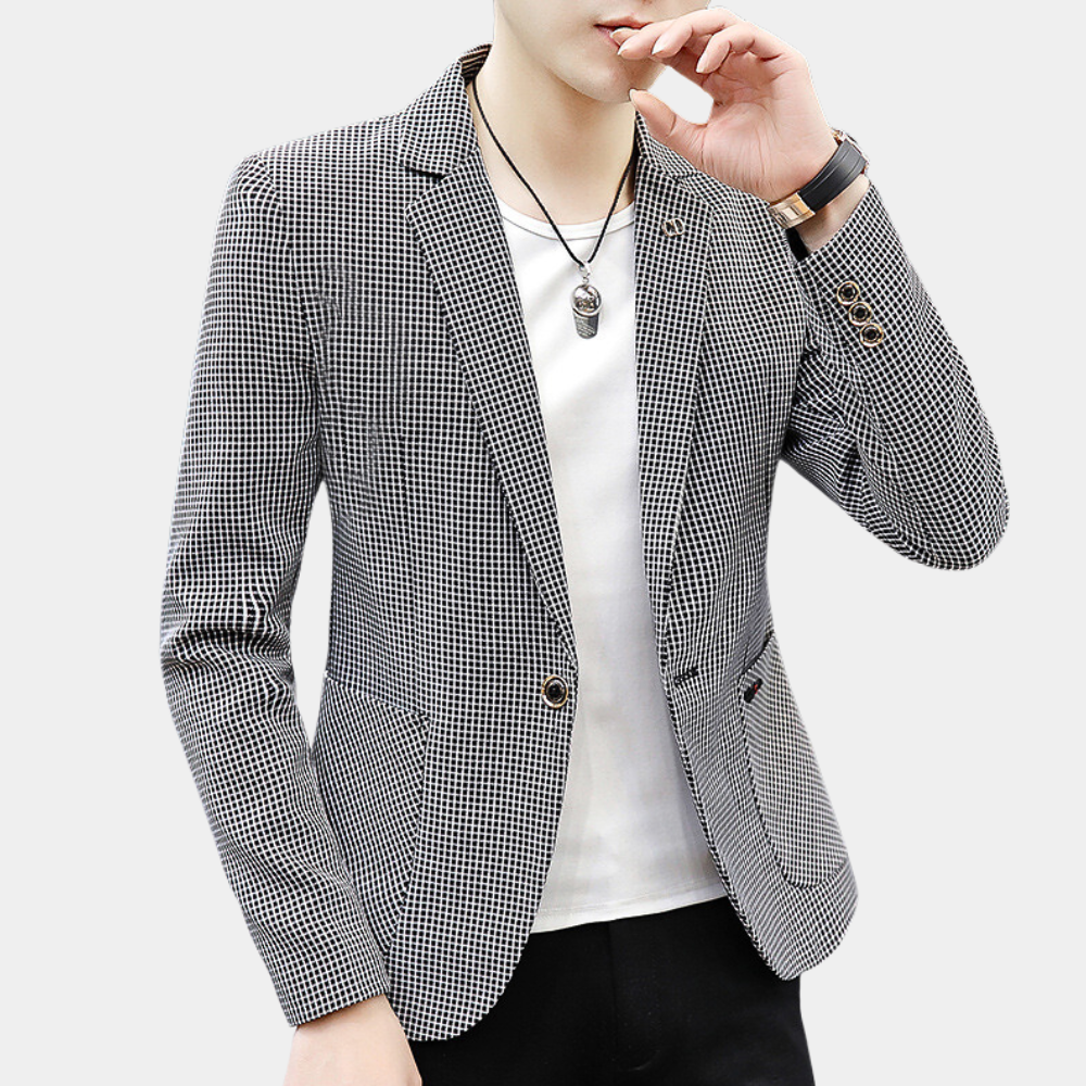 Klassischer Einreiher-Blazer für Herren