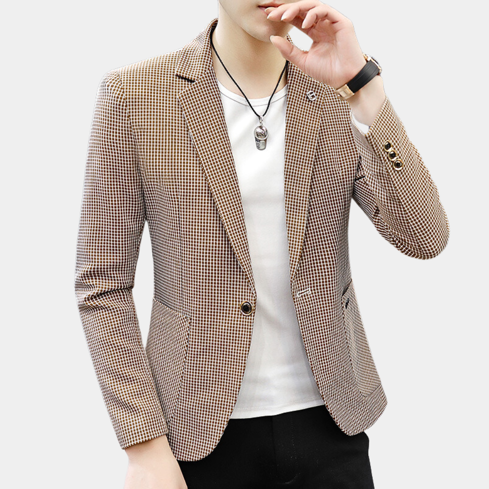 Klassischer Einreiher-Blazer für Herren
