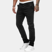Slim Fit Weiches Baumwoll Lange Länge Alltags tauglich - Arvani – Schwarz