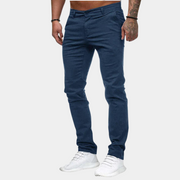 Slim Fit Weiches Baumwoll Lange Länge Alltags tauglich - Arvani – Blau