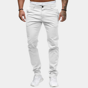 Slim Fit Weiches Baumwoll Lange Länge Alltags tauglich - Arvani – Weiß
