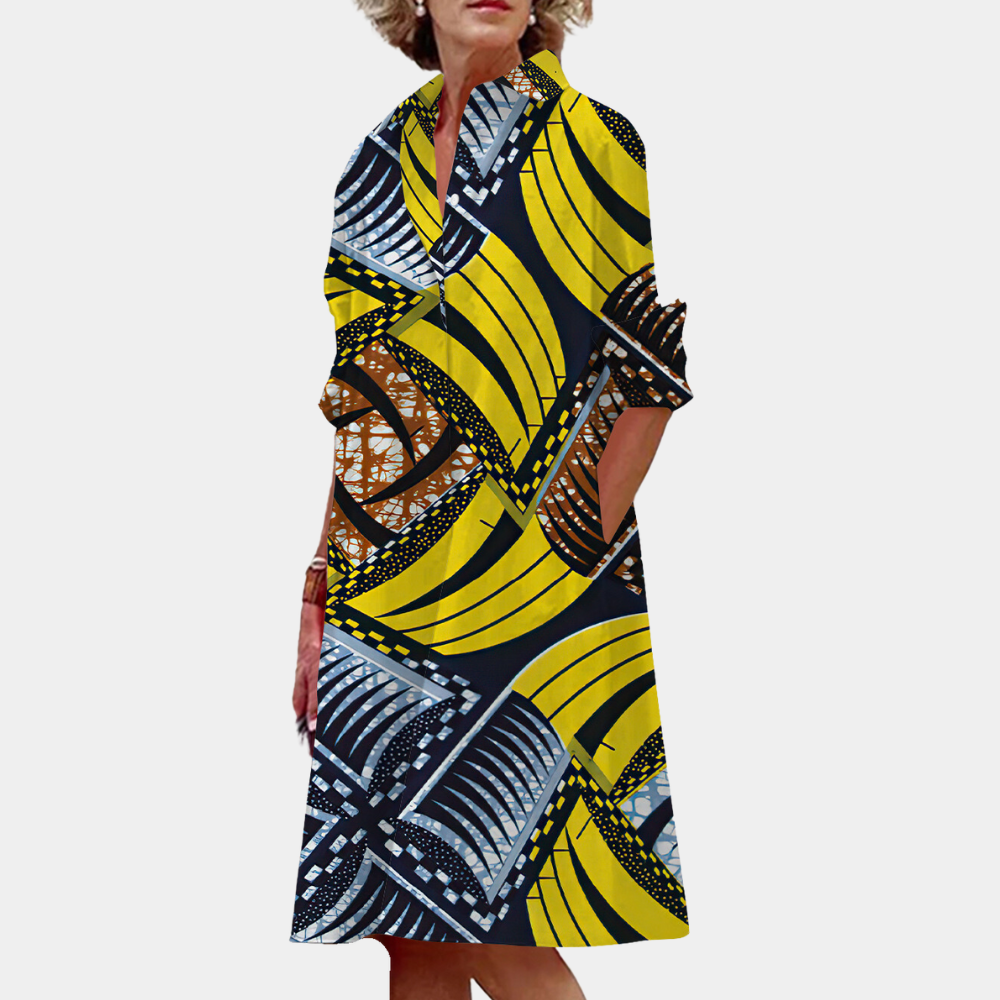 Midi-Kleid mit Print und Sommerlicher Passform – Ysolde