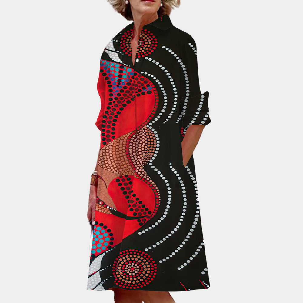 Midi-Kleid mit Print und Sommerlicher Passform – Ysolde