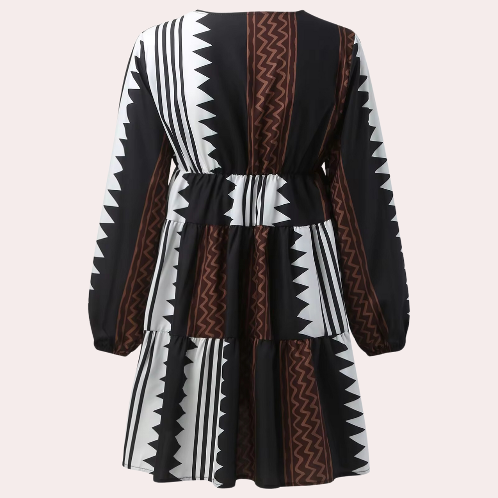 Boho-Kleid mit Ethno-Muster | Luftiger Schnitt | Stilvolle Details