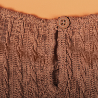 Geripptes Damen Strickkleid | Mit Taillengürtel & Eleganter Herbstlook