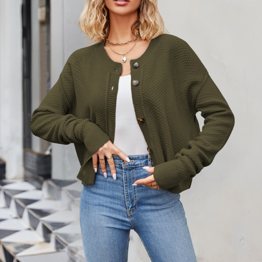 Strick-Cardigan mit Strukturmuster | Lässige Passform | Vielseitig kombinierbar