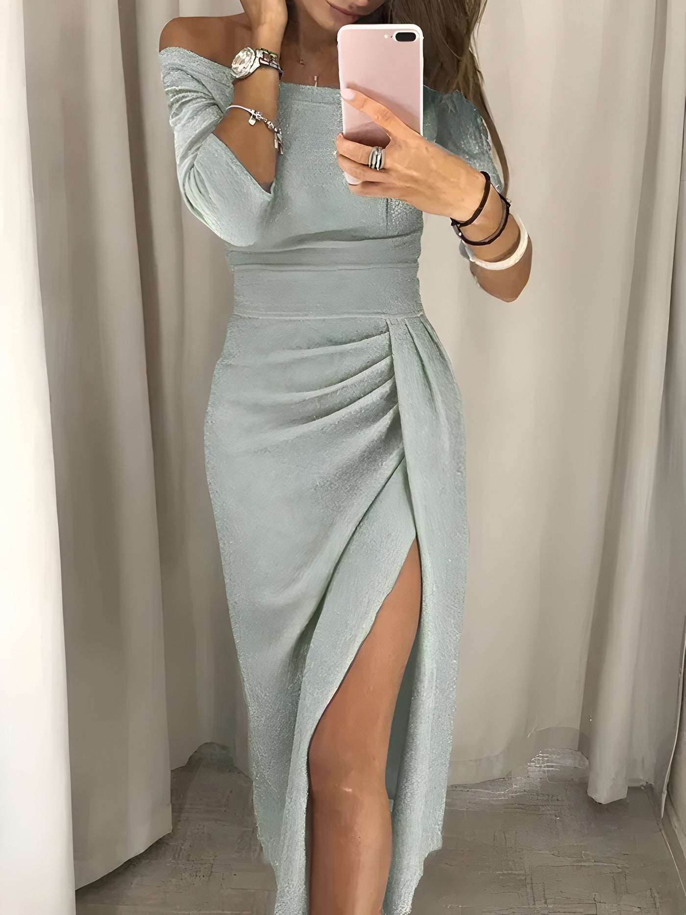 Camil | Schulterfreies Kleid