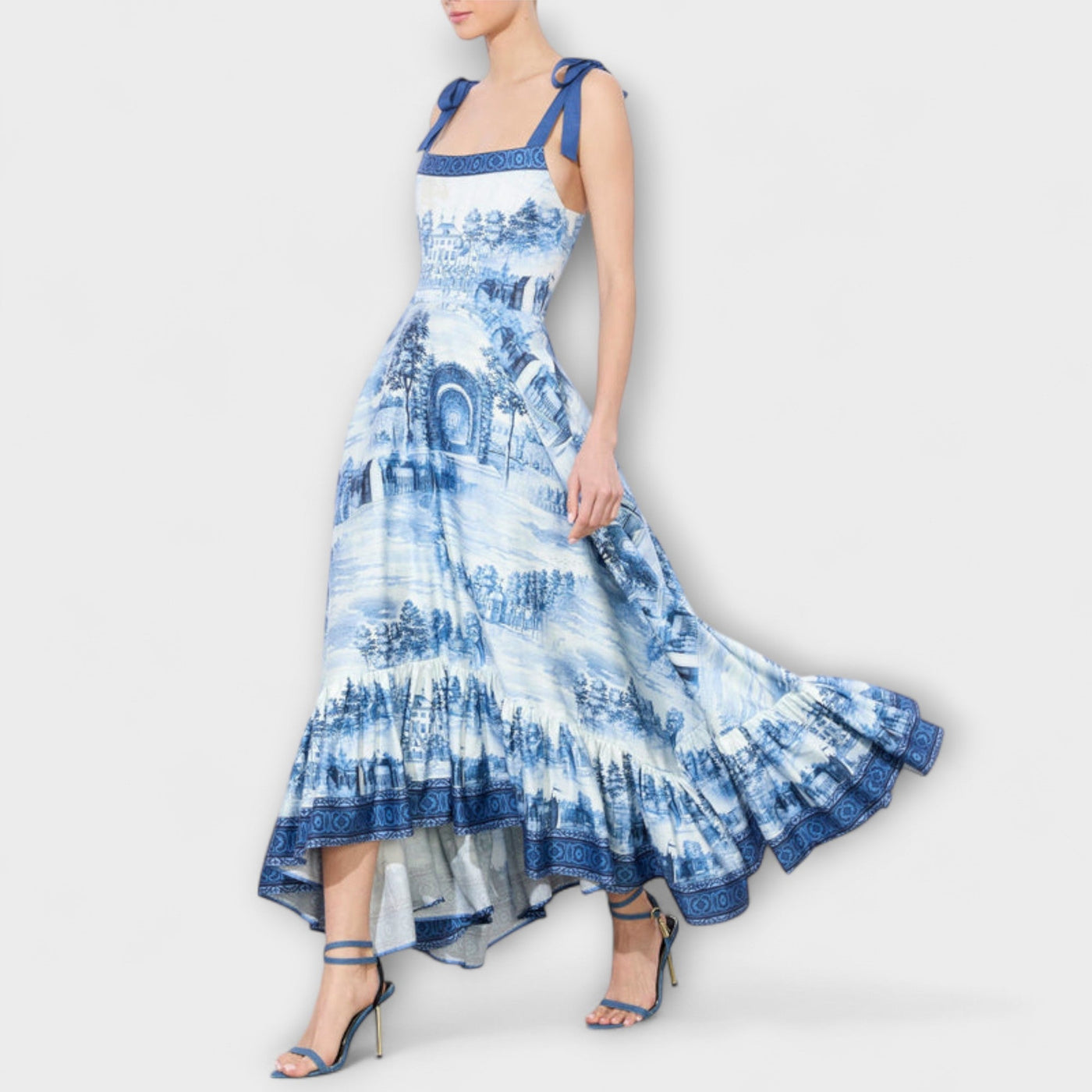 Lucia - Charmantes Blumenkleid Maxi